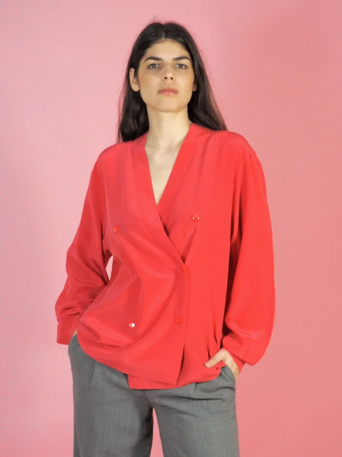 CAMASA VINTAGE MAX MARA DIN MATASE