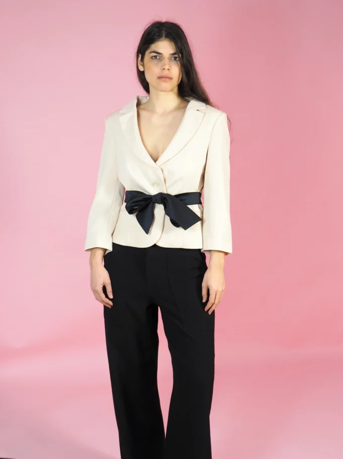 SACOU VINTAGE RED VALENTINO CU CORDON