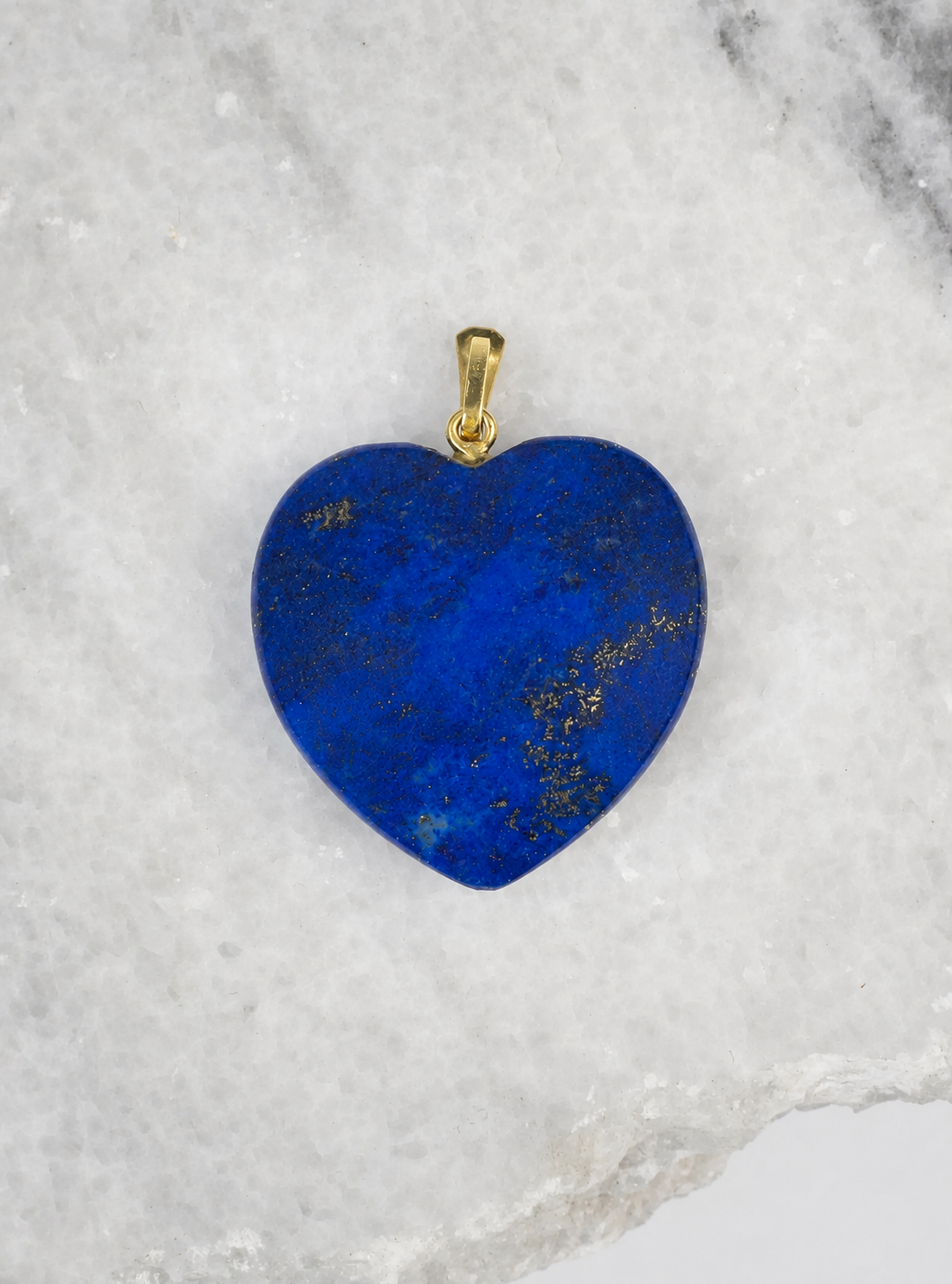 PANDANTIV VINTAGE DIN LAPIS LAZULI CU ANOU DE AUR 14K - imagine 4