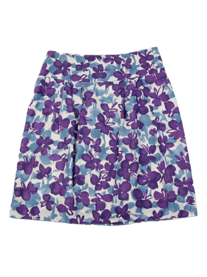 FUSTA WEEKEND MAX MARA DIN MATASE CU PRINT FLORAL