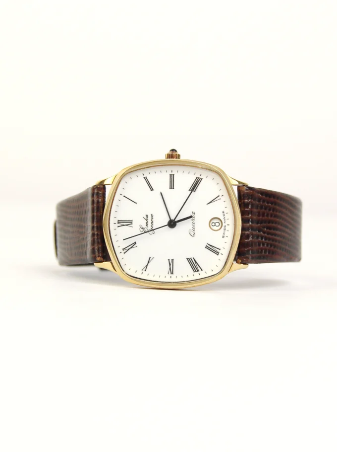 CEAS VINTAGE EMKA GENEVE QUARTZ CU CADRAN ROMAN