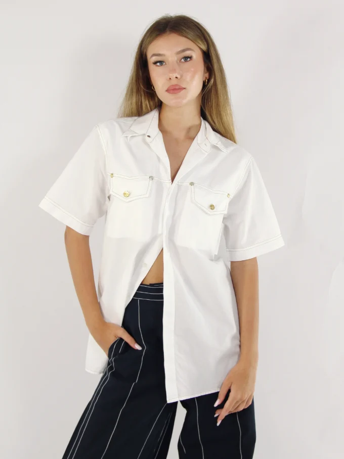 CAMASA VINTAGE GIANNI VERSACE CU DETALII AURII