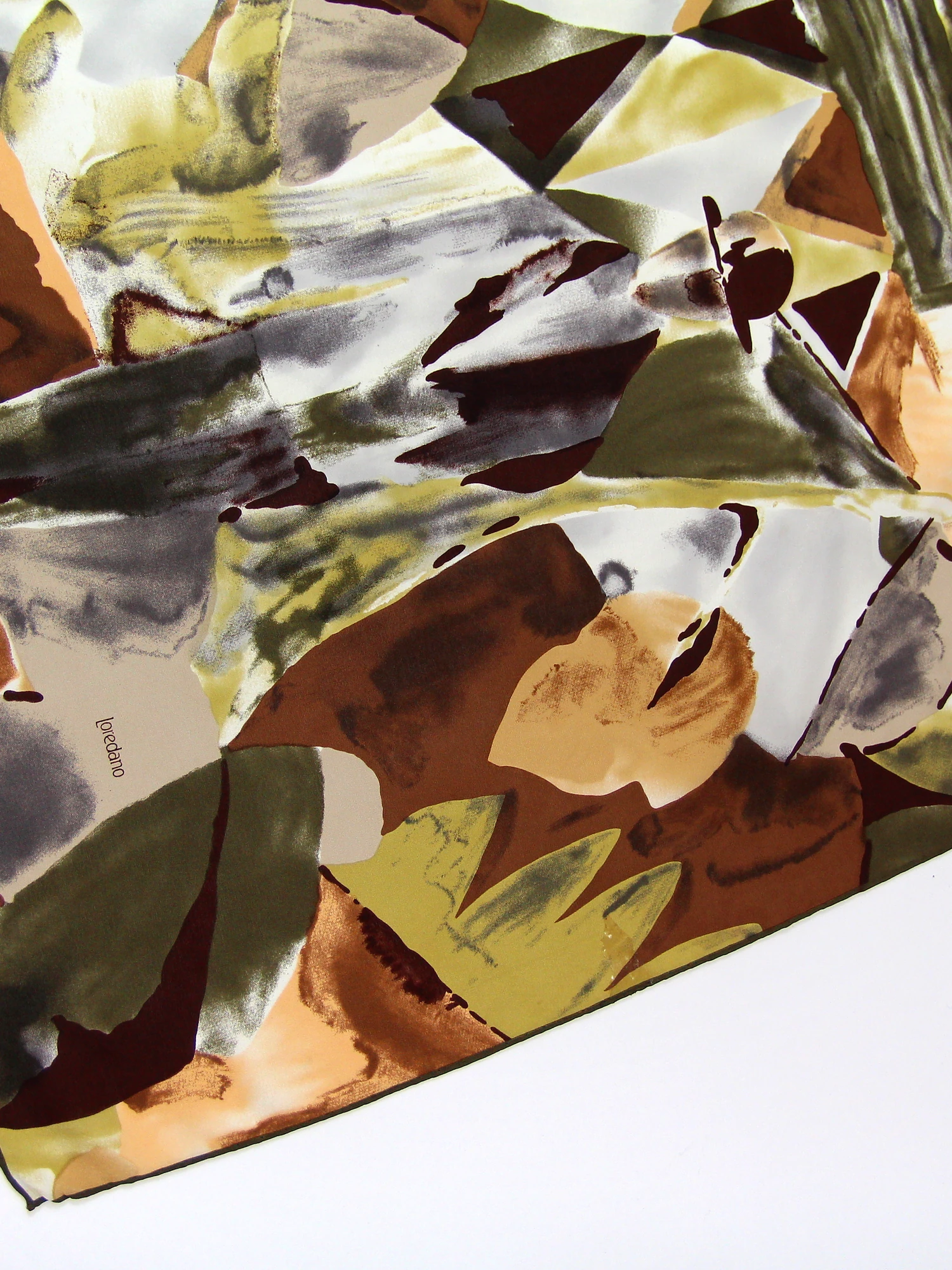 ESARFA VINTAGE DIN MATASE CU IMPRIMEU ABSTRACT - imagine 4