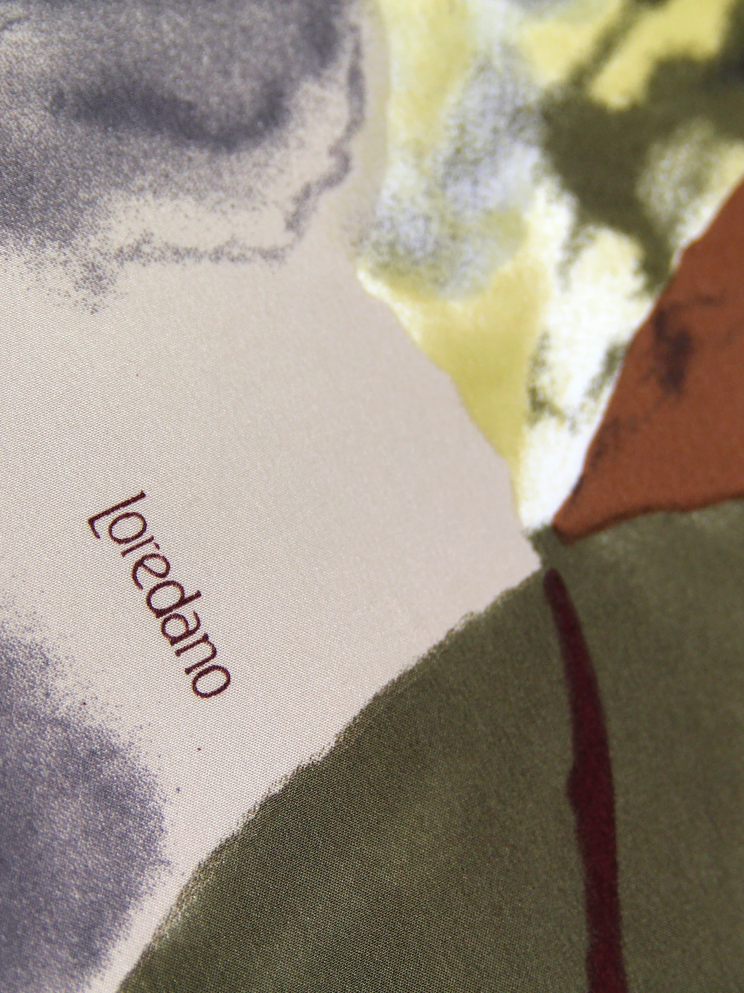 ESARFA VINTAGE DIN MATASE CU IMPRIMEU ABSTRACT - imagine 6