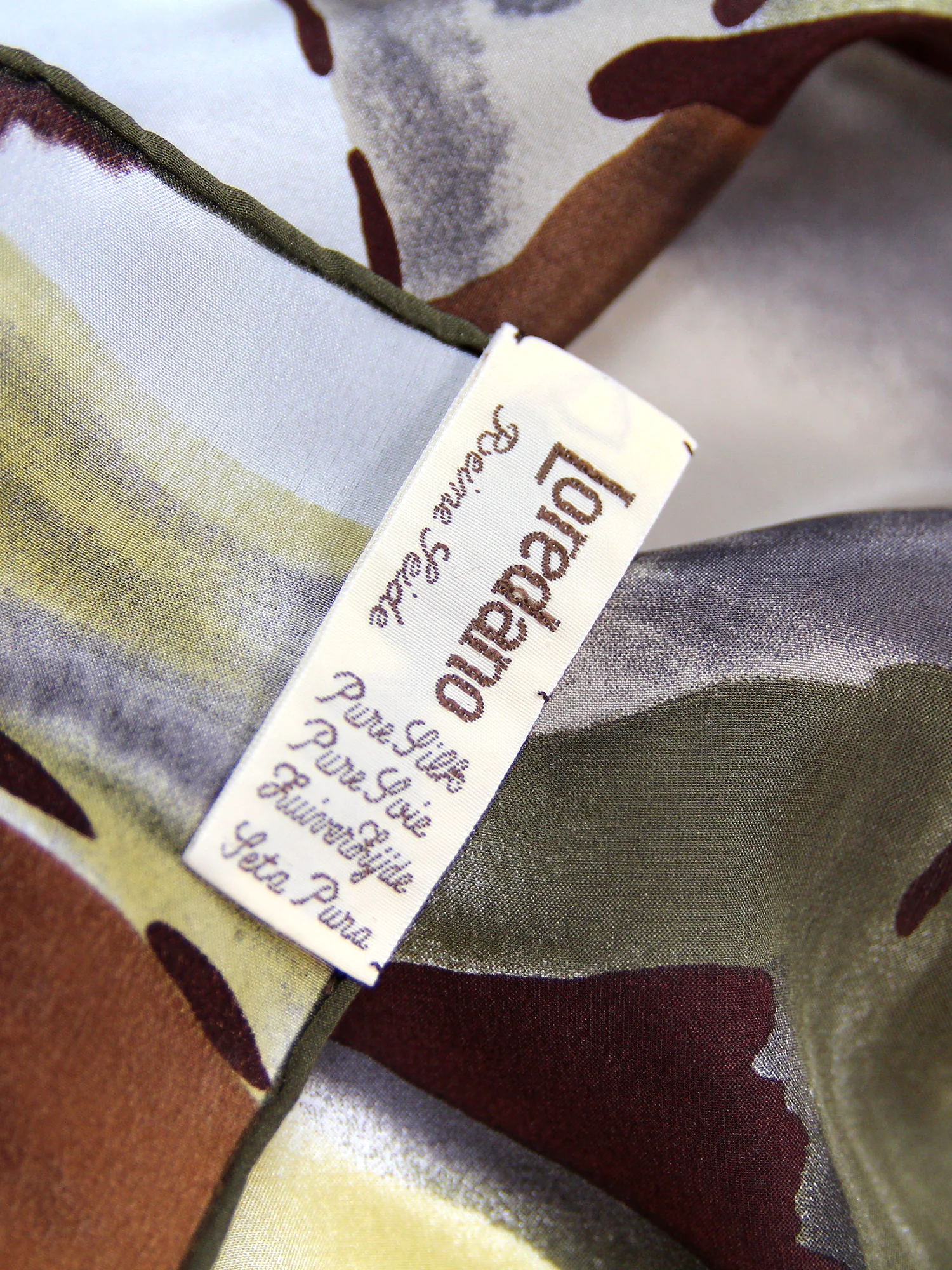 ESARFA VINTAGE DIN MATASE CU IMPRIMEU ABSTRACT - imagine 7