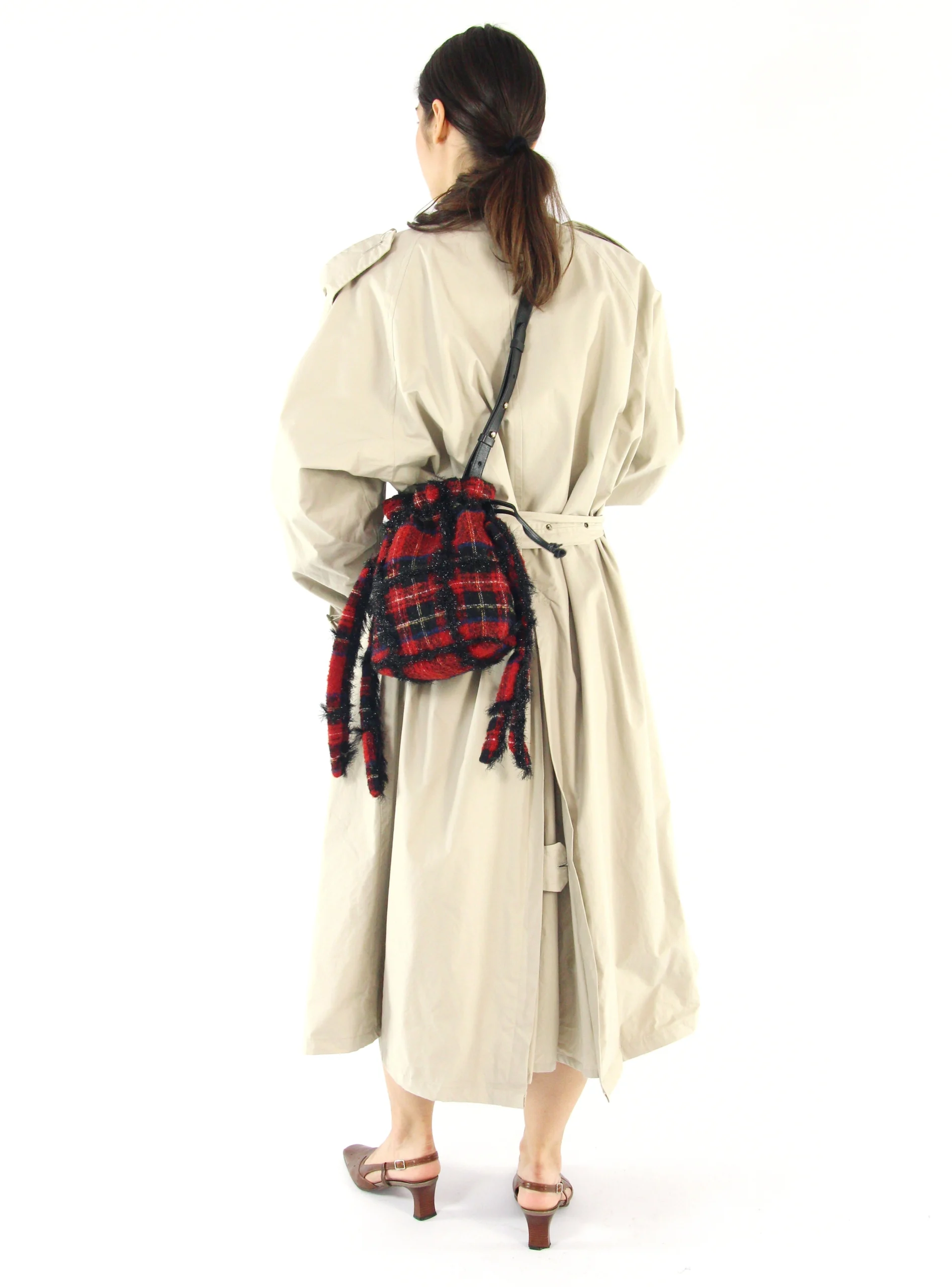 GEANTA SIMONE ROCHA TARTAN SLING BAG - imagine 6