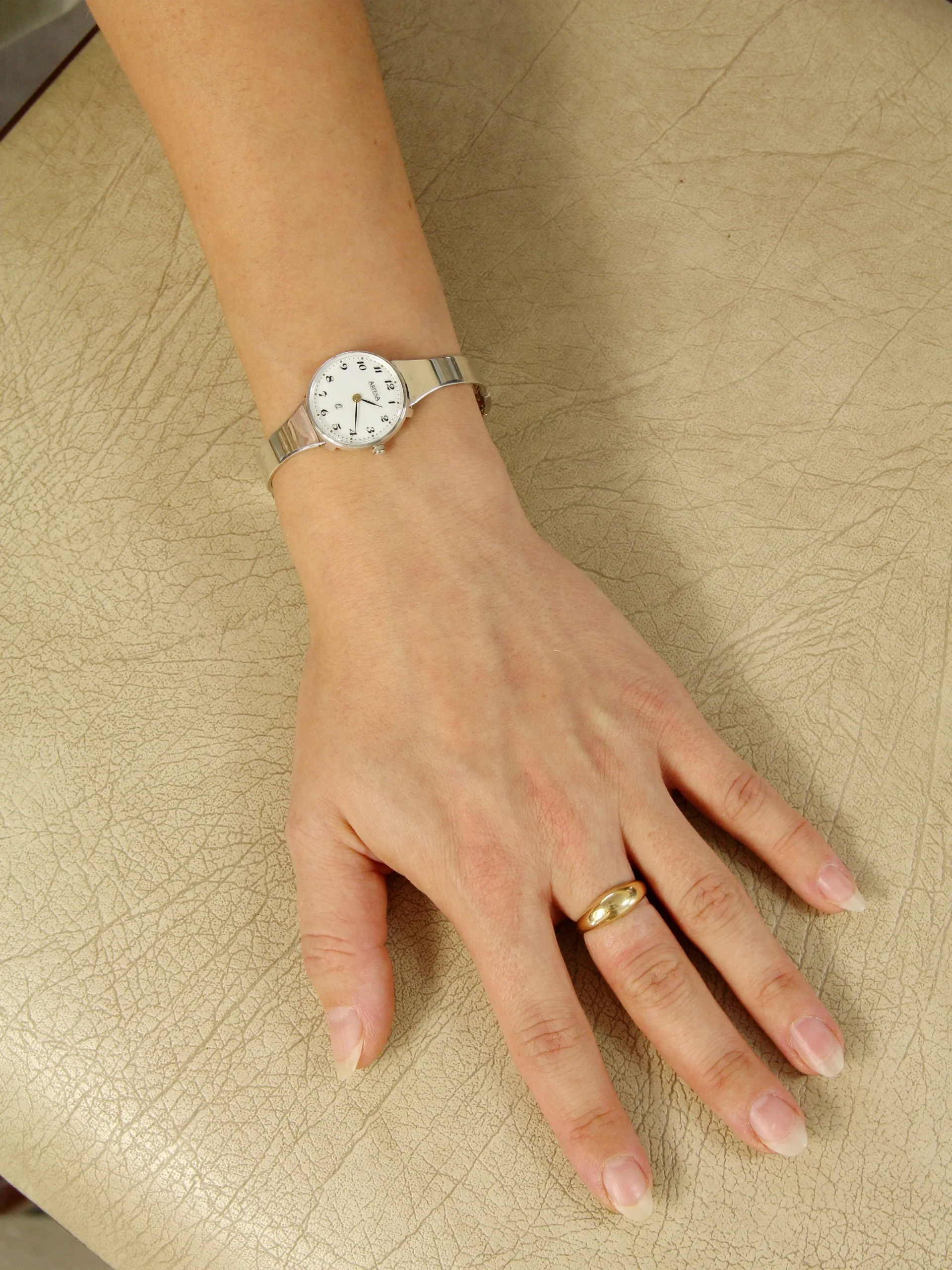 CEAS VINTAGE ARFENA QUARTZ DIN ARGINT - imagine 3