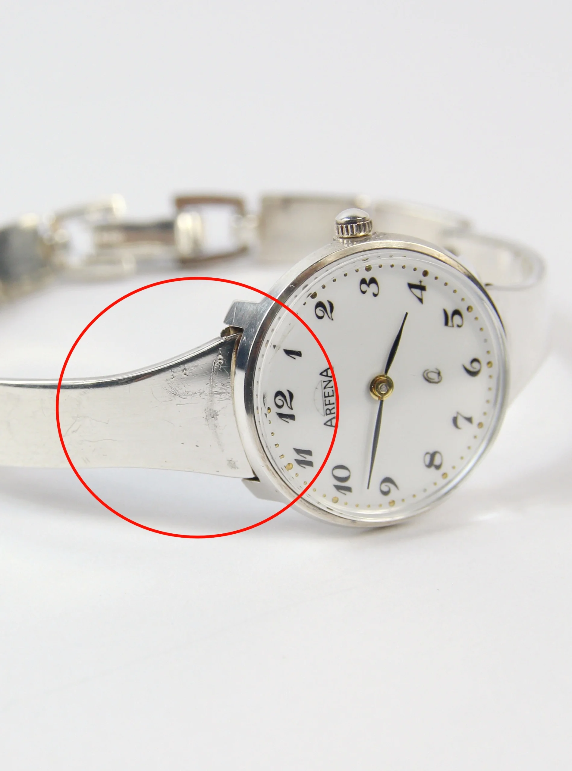 CEAS VINTAGE ARFENA QUARTZ DIN ARGINT - imagine 8
