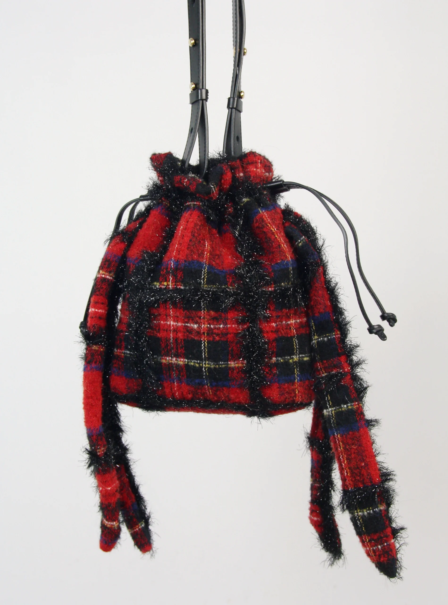 GEANTA SIMONE ROCHA TARTAN SLING BAG