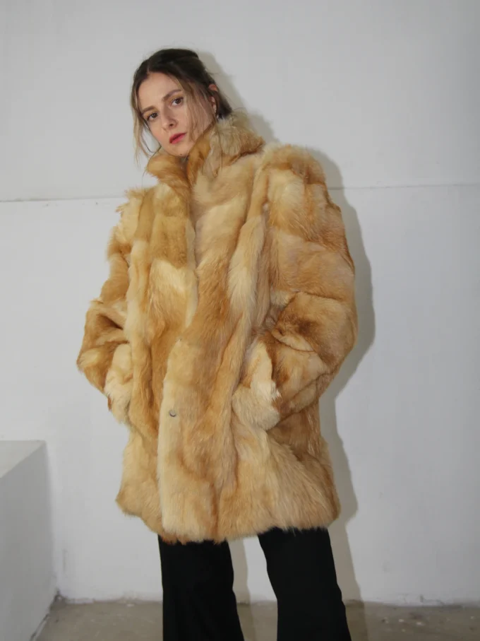 BLANA NATURALA VINTAGE PREMIUM LUXURY DIN VULPE