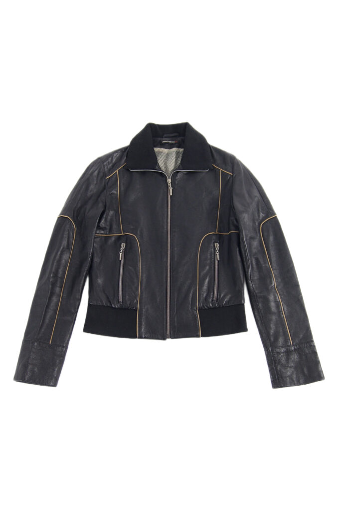 JACHETA PIELE Y2K BOMBER