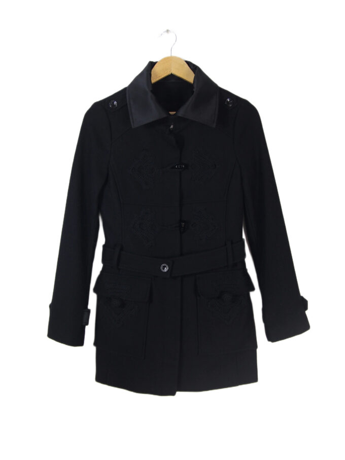 PALTON PATRIZIA PEPE CU DETALII BRODATE SECOND HAND DE LUX