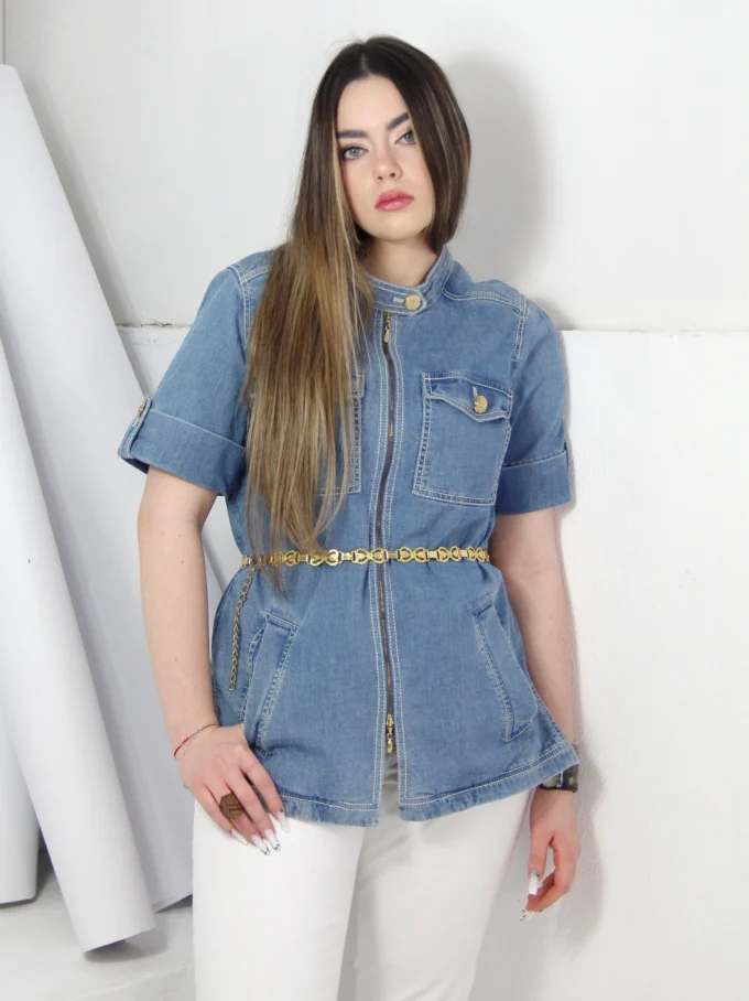 GEACA SACOU VINTAGE ESCADA DIN DENIM
