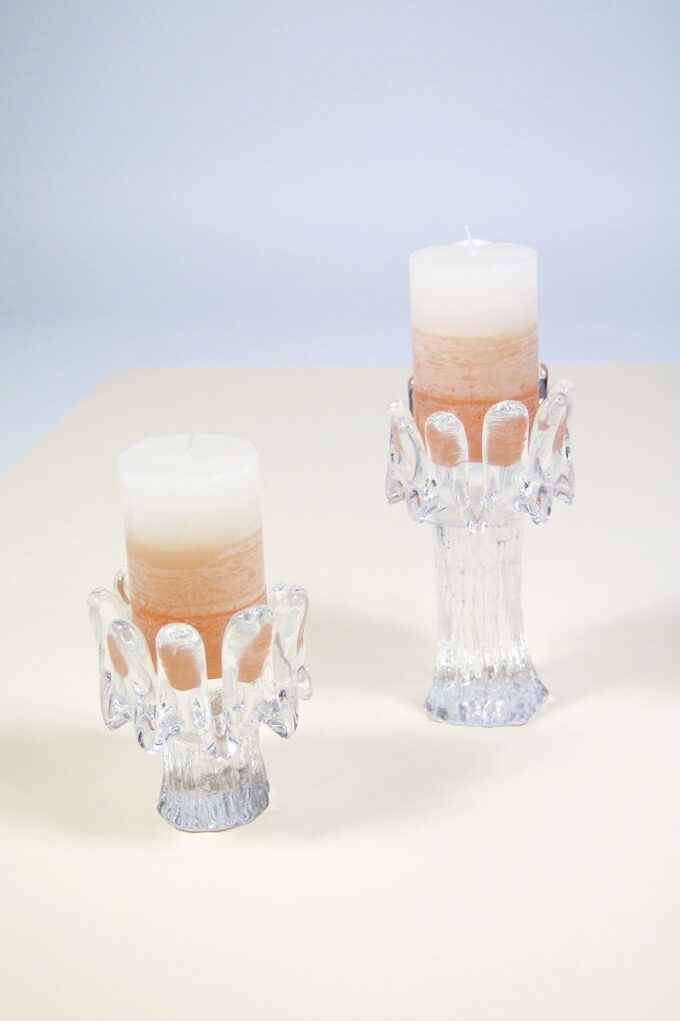 SET SUPORT LUMANARI SCANDI ART GLASS