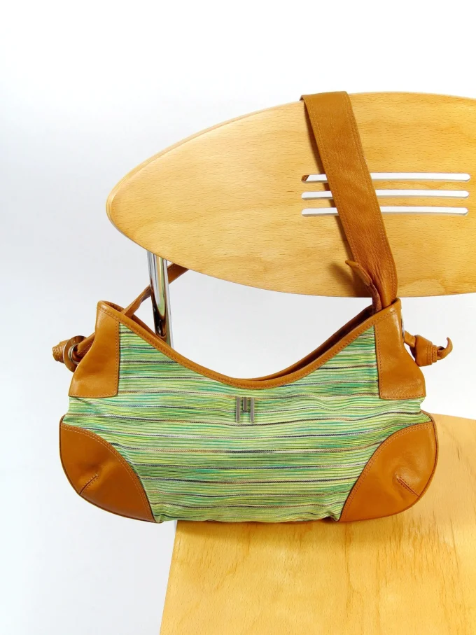 GEANTA M MISSONI Y2K DIN PIELE SI CANVAS TEXTURAT