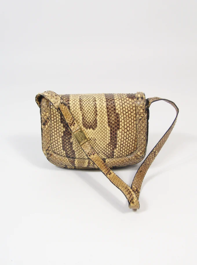 GEANTA VINTAGE DIN PIELE DE SARPE
