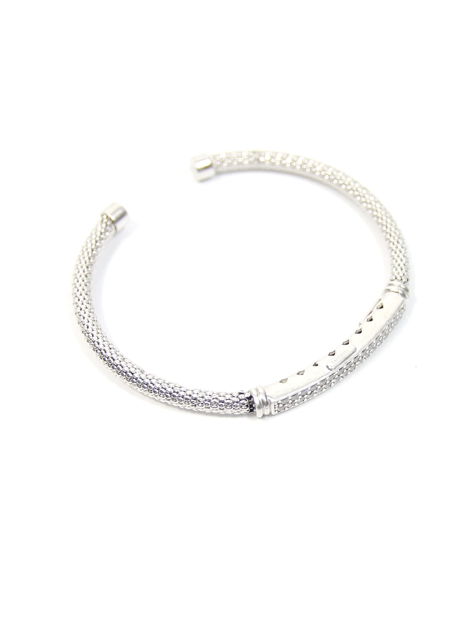 bratara jacopini jacopini argint 925 silver cuff zirconia bijuterii italiene argint bratara argint cu pietre bratara mesh argint