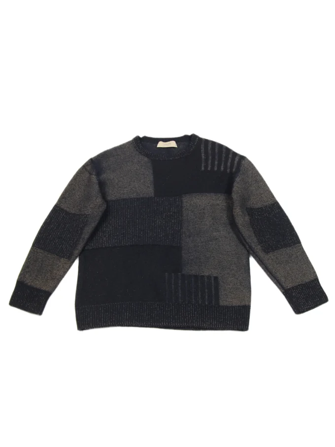 PULOVER MAISON FLANEUR PATCHWORK DIN LANA