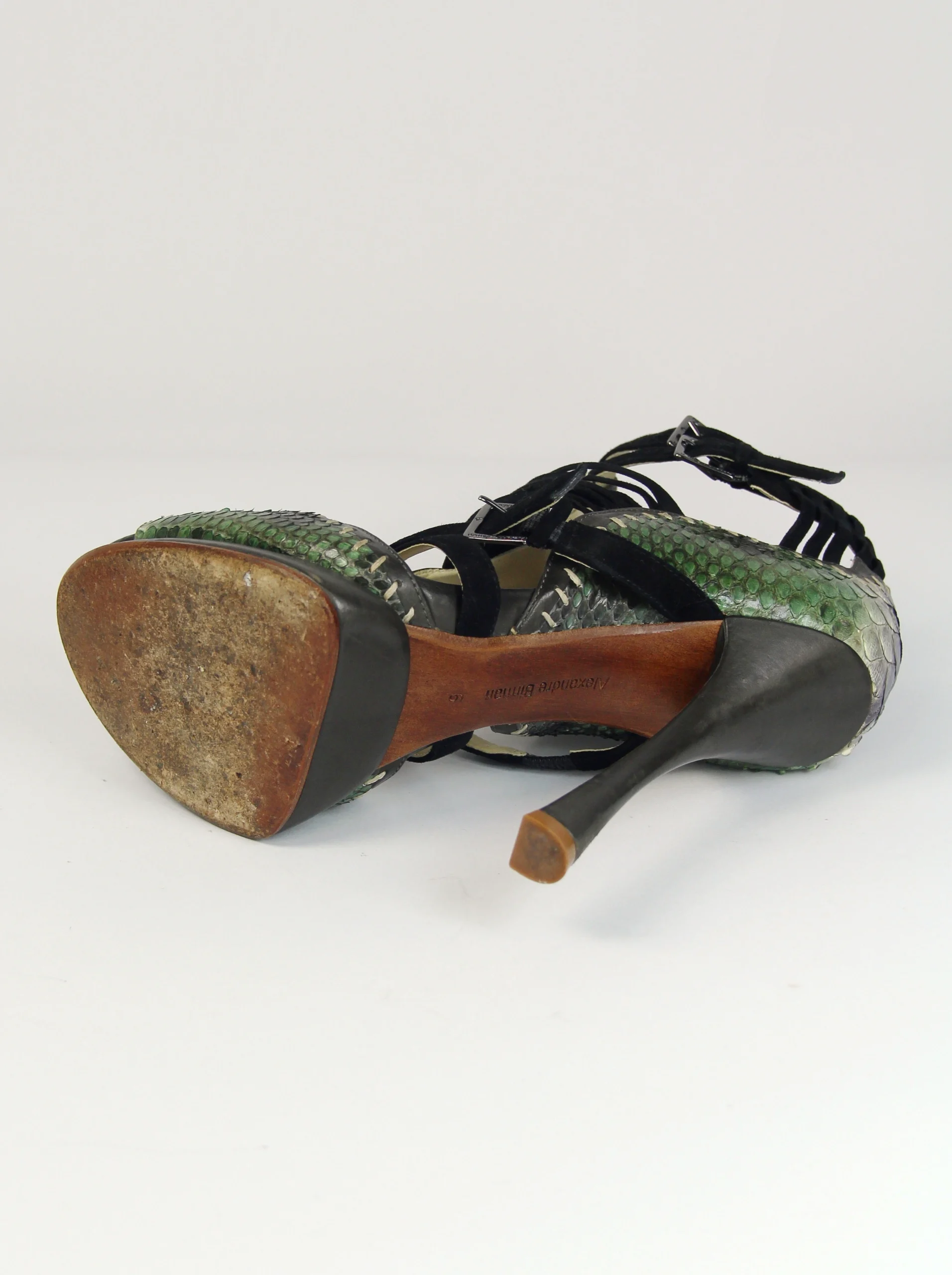 SANDALE ALEXANDRE BIRMAN CU PIELE DE PITON - imagine 7