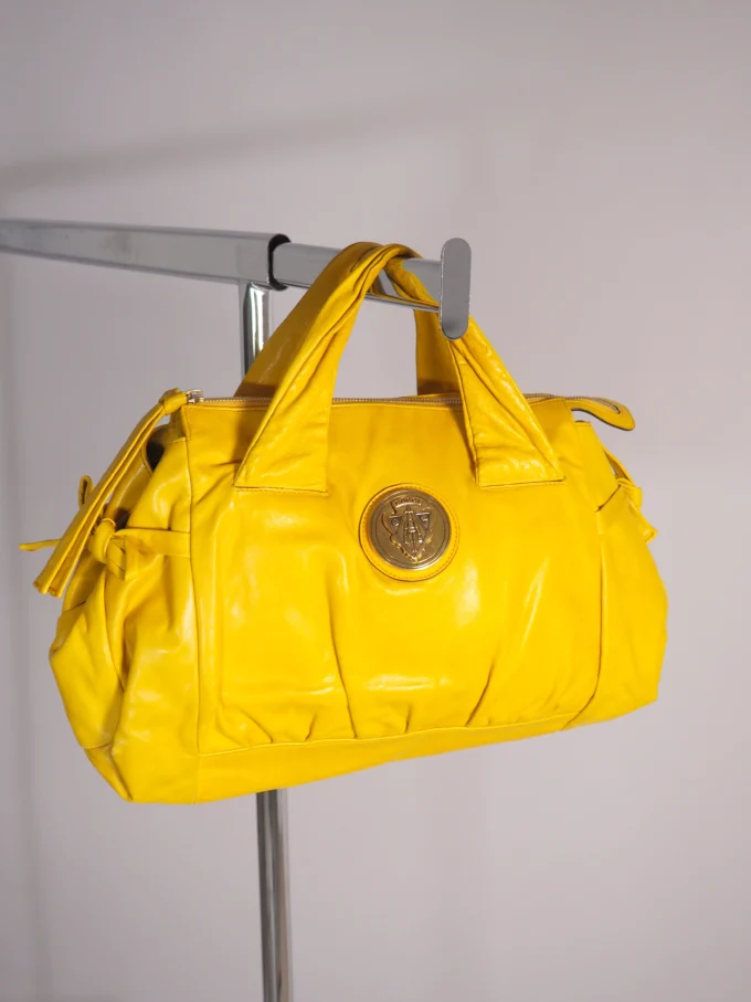 GEANTA GUCCI HYSTERIA ARCHIVE DIN PIELE GALBEN MUSTAR