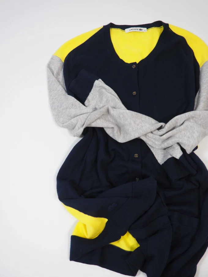 CARDIGAN LACOSTE DIN BUMBAC FIN
