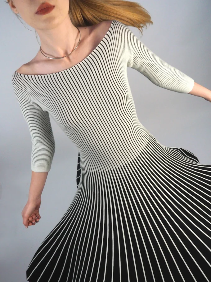 ROCHIE EMPORIO ARMANI DIN TRICOT PLISAT