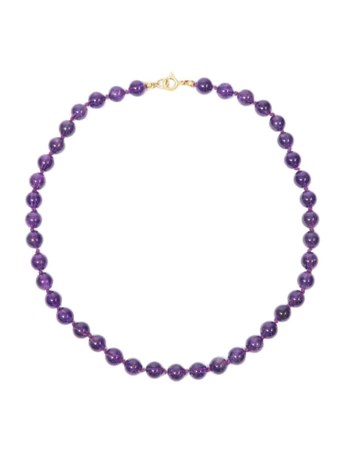 COLIER AMETIST SI ARGINT AURIT