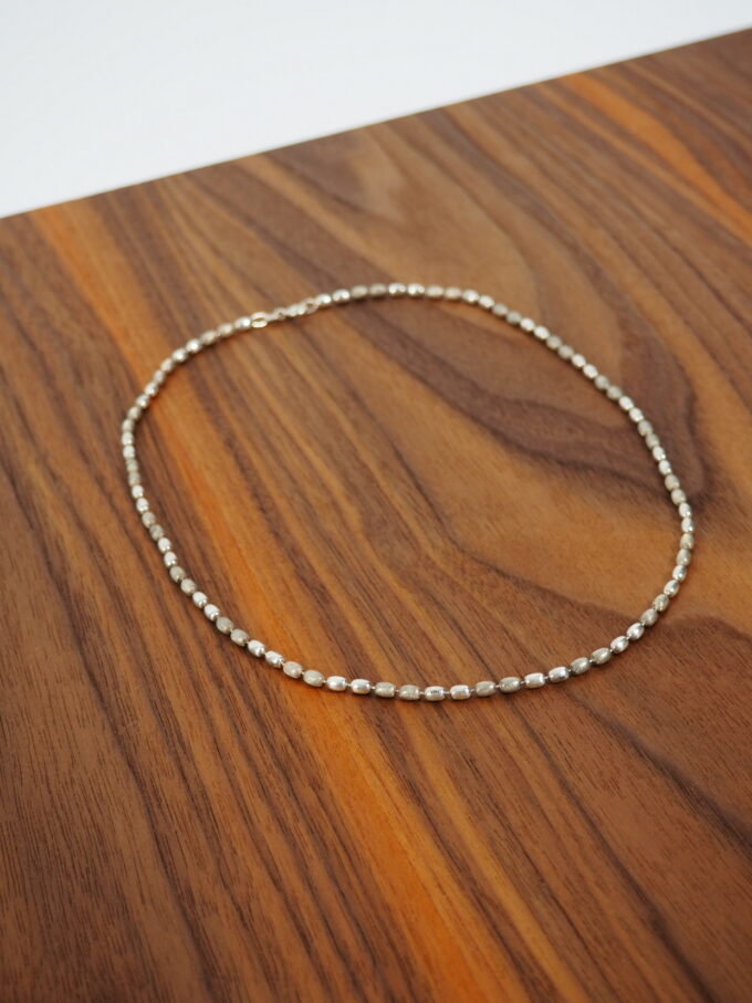 COLIER ARGINT VINTAGE TEXTURA MIXTA